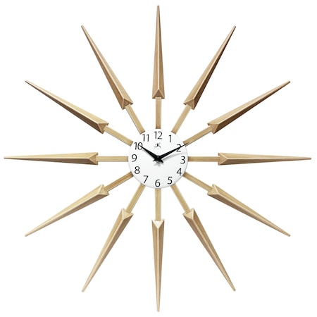 Infinity Instruments Celeste - Light Wood - 24 - in Sunburst Wall Clock 15555WL